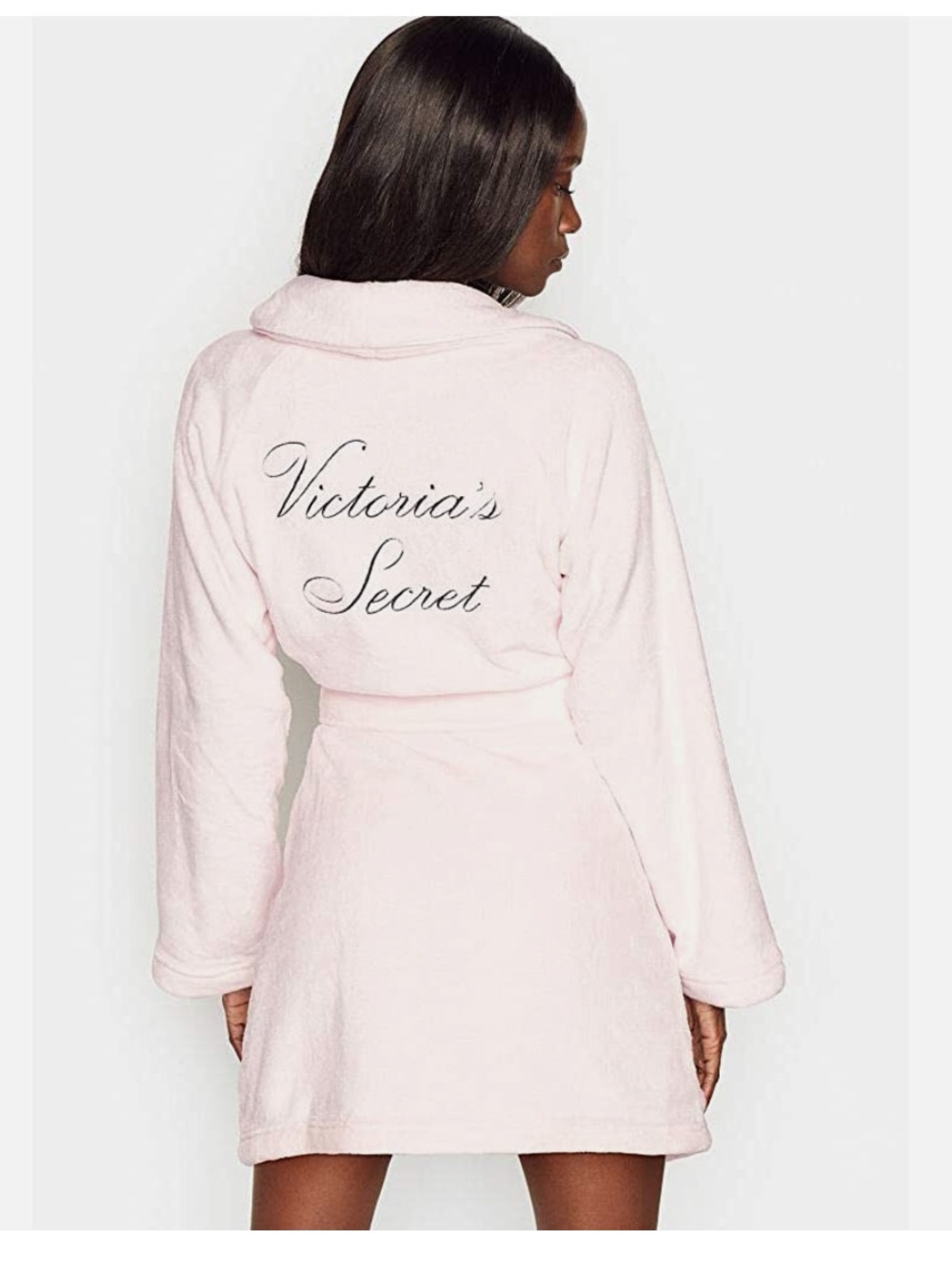 Victoria's Secret Cozy Plush Short Robe Super Soft Color Light Pink M/L
